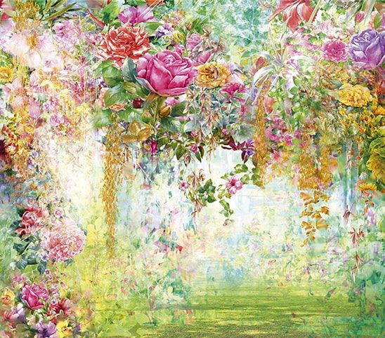 Фреска Графика Цветочная симфония  ss0012