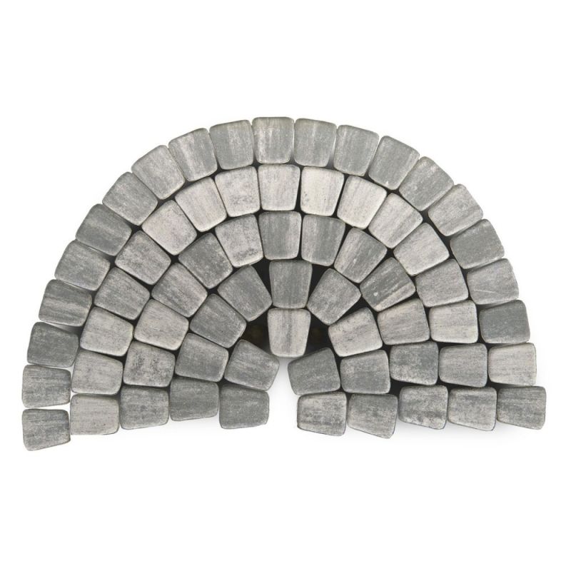 Тротуарная плитка BRAER Классико круговая Туман Верхний прокрас 60 мм