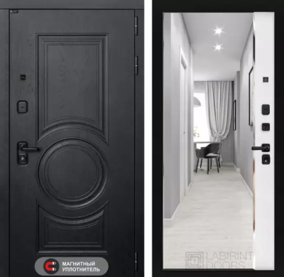 Входная дверь Гранд с зеркалом Панорама