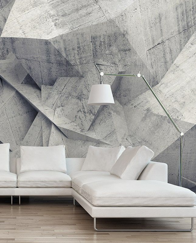 Фреска Графика Абстракция, Бетонная стена. Лофт. ag0153