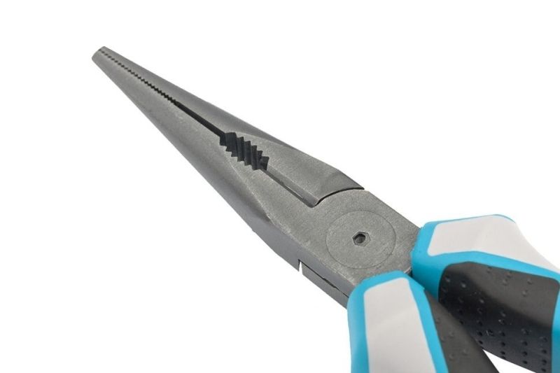 Длинногубцы прямые 170 мм, трехкомпонентные рукоятки// Gross