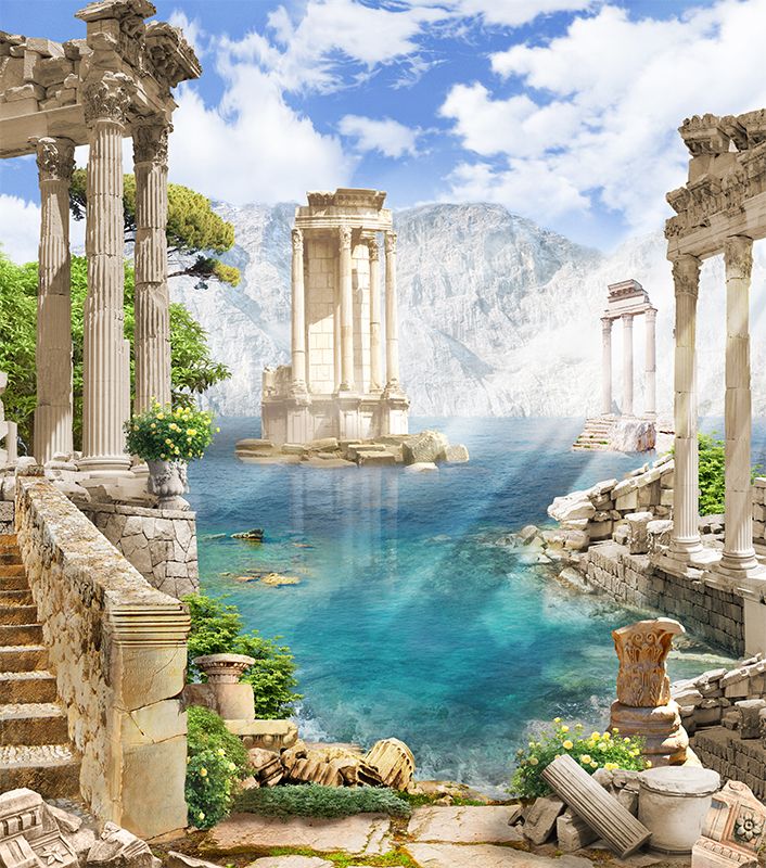 Фреска Современный Графический Дизайн 50049