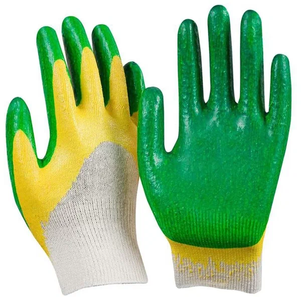 Перчатки х/б Двойной латексный облив , стандарт