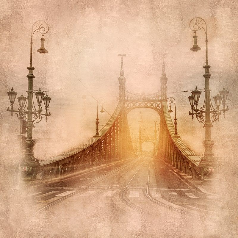 Фреска Графика Мост Свободы  f1265