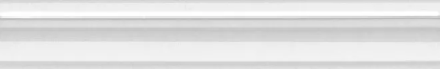 Бордюр Багет Kerama Marazzi Марсо белый обрезной 5х30
