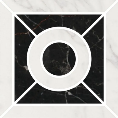 Декор Kerama Marazzi Фрагонар наборный белый 9,9х9,9