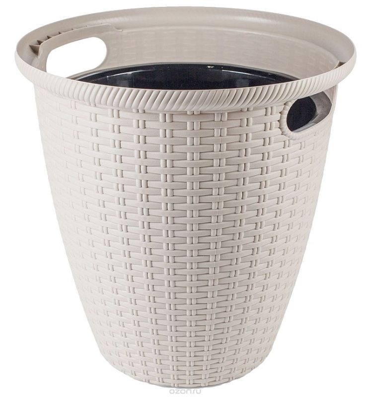 Кашпо напольное Ротанг D328/20л Айвори