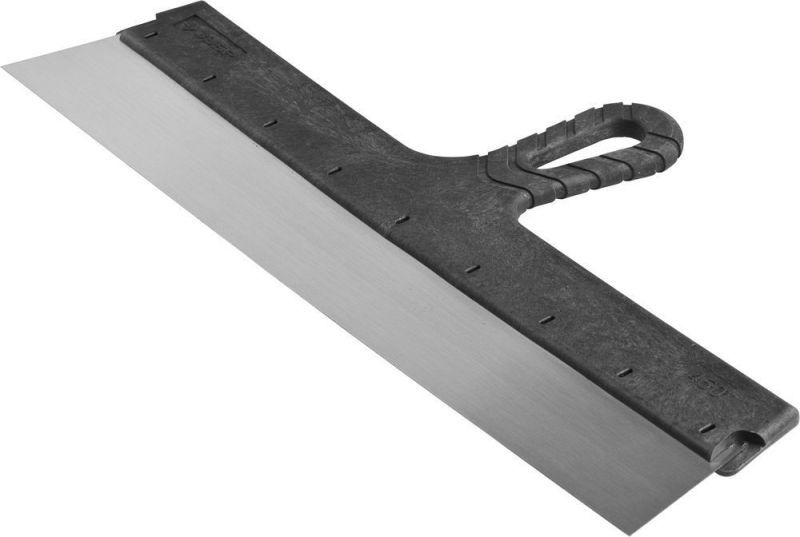 Шпатель фасадный из нержавеющей стали, 450 мм, пластмассовая ручка// Сибртех