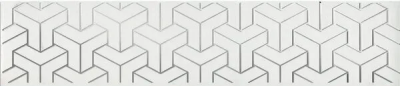 Бордюр Kerama Marazzi Ломбардиа белый 5,4х25