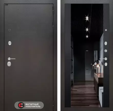 Входная дверь SILVER с тонированным зеркалом Максимум