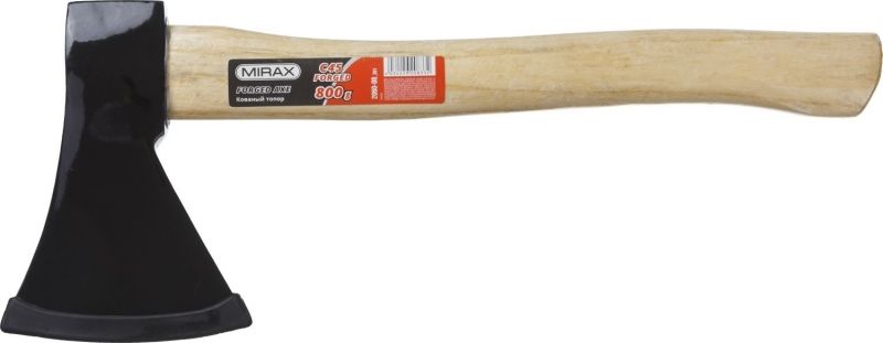 Топор MIRAX кованый с деревянной рукояткой, 800г