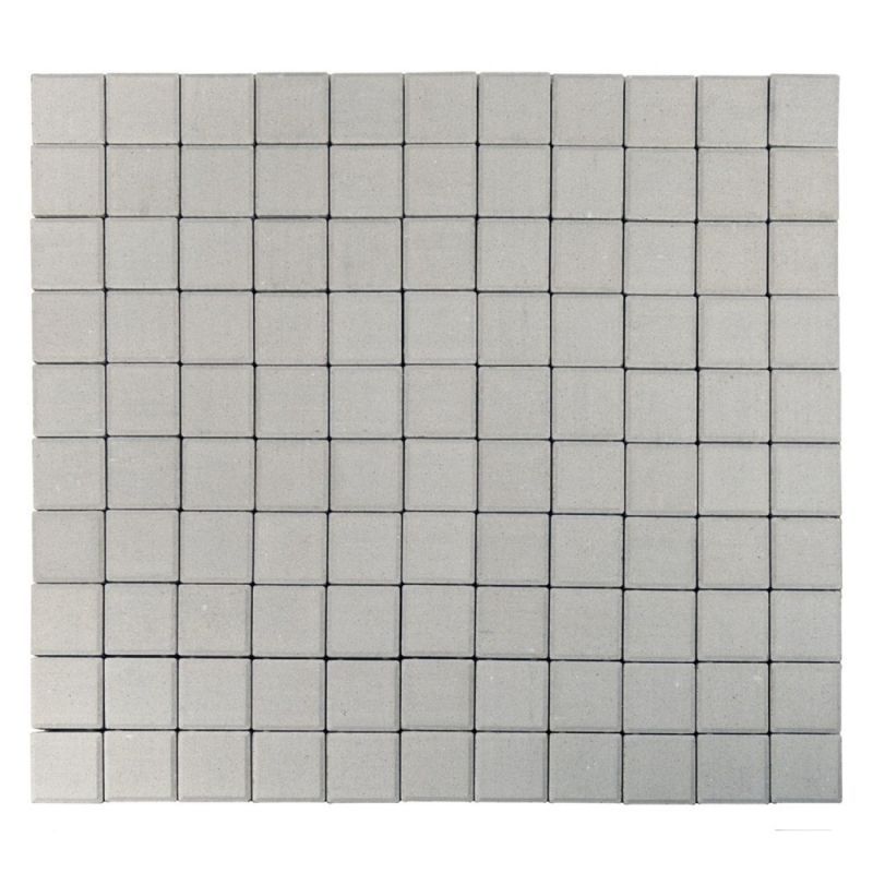 Тротуарная плитка BRAER Лувр Белый Верхний прокрас 60 мм