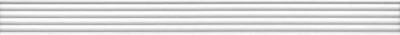 Бордюр Kerama Marazzi Монфорте белый структура обрезной 3,4х40 LSA013R