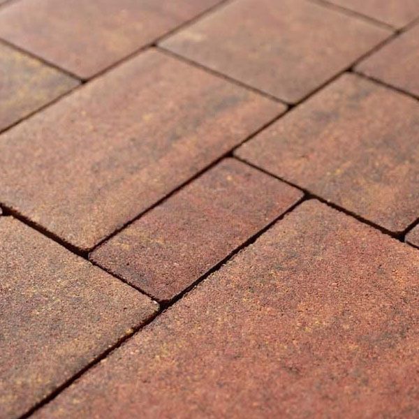 Тротуарная плитка STEINGOT Бавария Терракота Верхний прокрас 60 мм