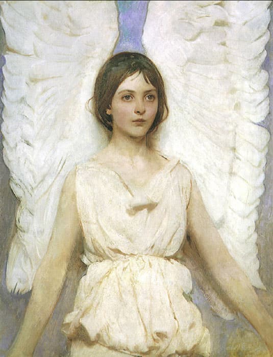 Фреска Ангел с белоснежными крыльями