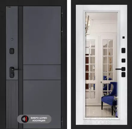 Входная дверь EVOLAB с Зеркалом Фацет