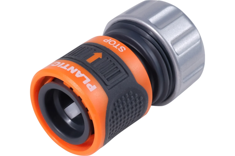 Коннектор c металлическим фиксатором аквастоп 1/2-5/8 light Plantic 39379-01