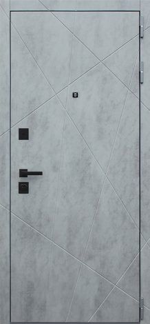 Стальная дверь Дуэт Б «Бетон светлый» АСД