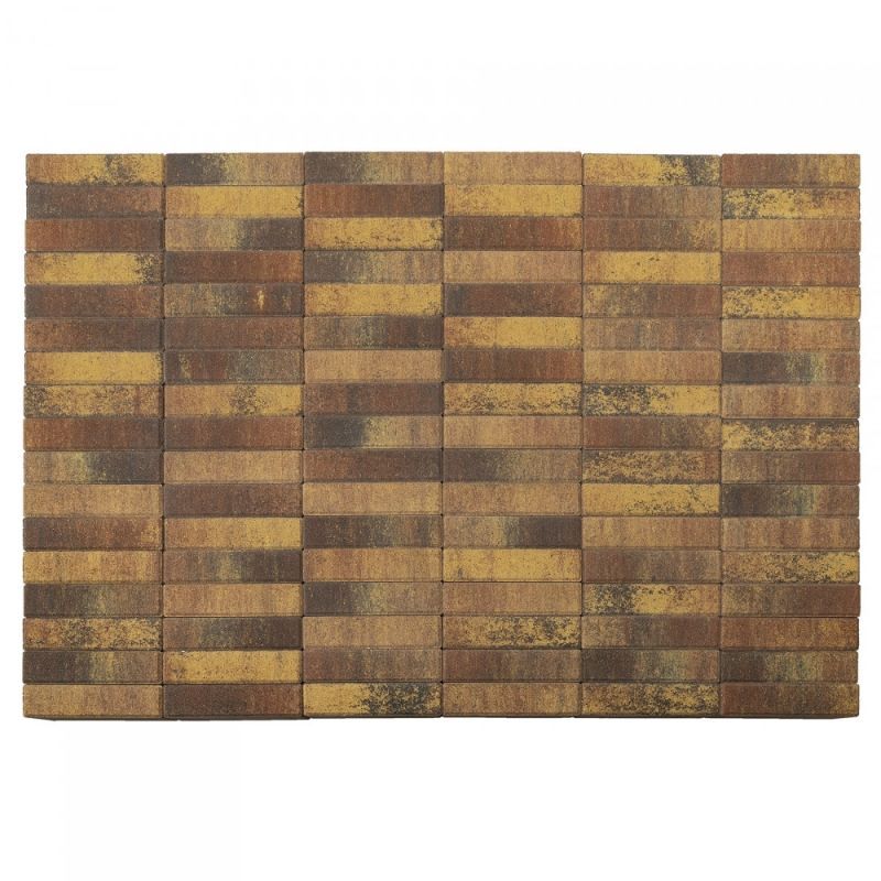 Тротуарная плитка BRAER Паркет Мальва Верхний прокрас 60 мм