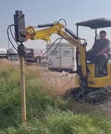 Копер для забивки свай