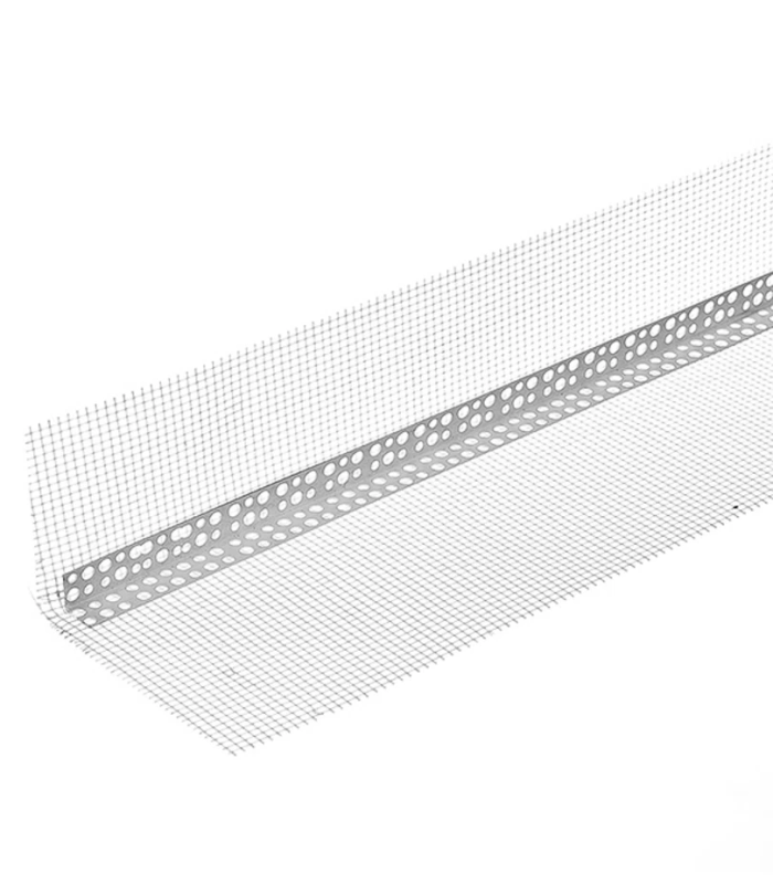 Профиль углозащитный пластиковый с сеткой 100х150 мм 2,5 м