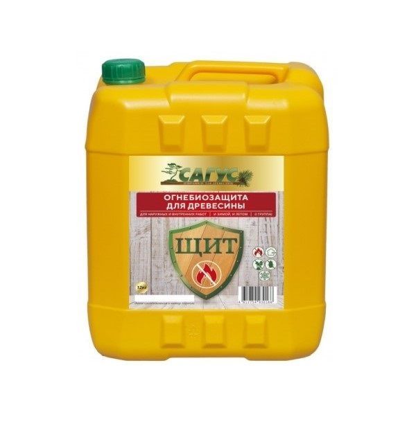 Огнебиозащита для древесины для наружных и внутренних работ (1 группы) "САГУС ЩИТ", 22 кг