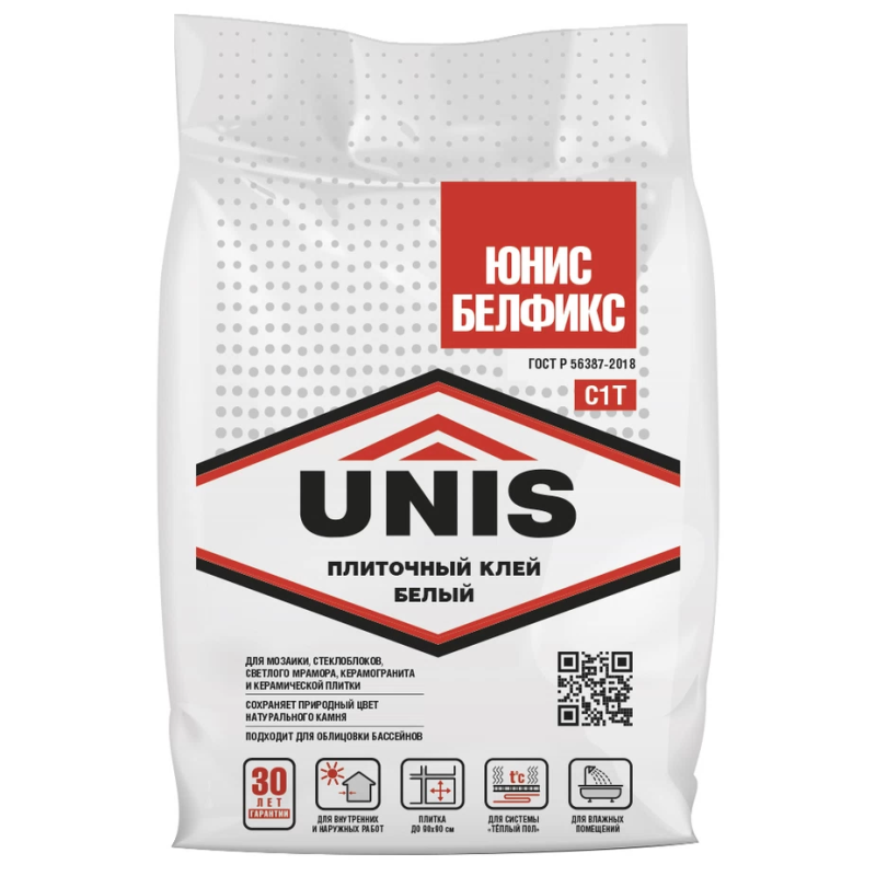 Клей для плитки Unis Белфикс класс С1 Т 5 кг