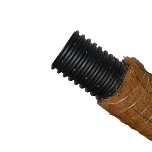 Труба дренажная O 63 мм гофрированная в фильтре кокосовая койра