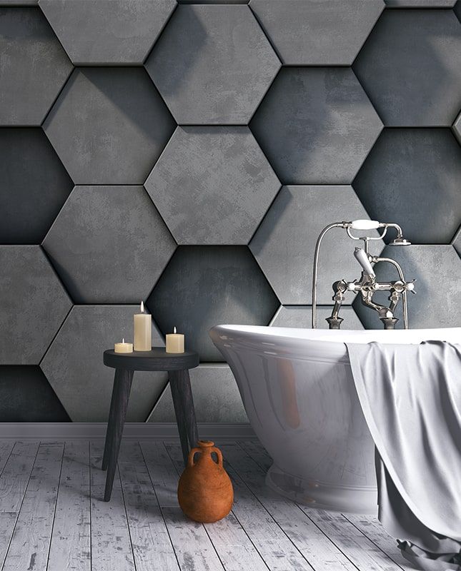 Фреска Графика Геометрия. Абстракция. Бетонная стена. Лофт.  ag0155