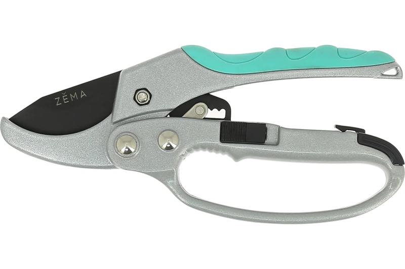 Профессиональный садовый секатор с храповым механизмом Zema ZM 3003