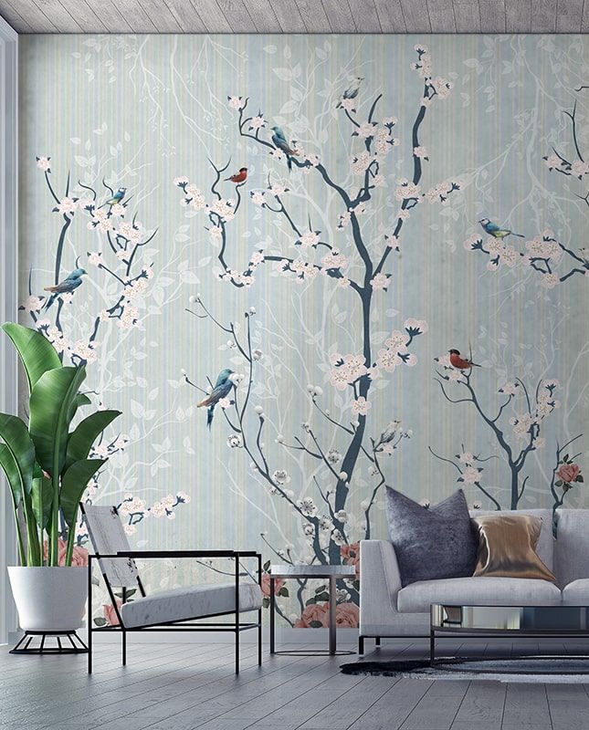 Фреска Графика Шинуазри  ag0017