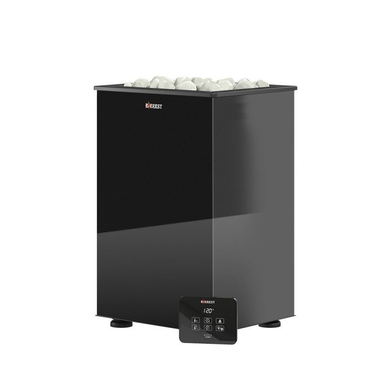 Электрокаменка EVEREST «BLACK CRYSTAL» S90 (пульт управления в комплекте)