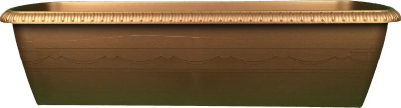 Горшок д/цветов балконный Le Jardin 40 см бронза кор.