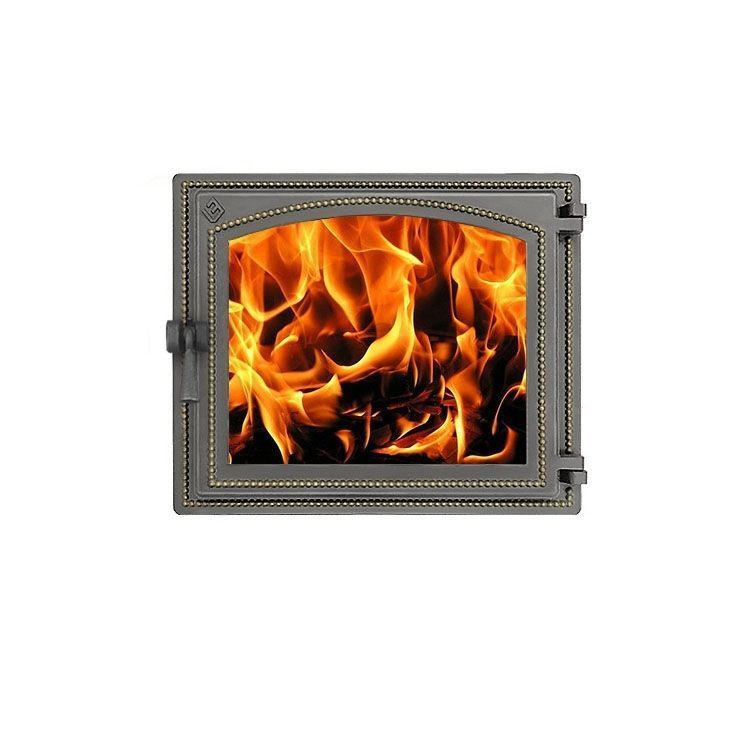 Дверка везувий каминная 240 (бронза)