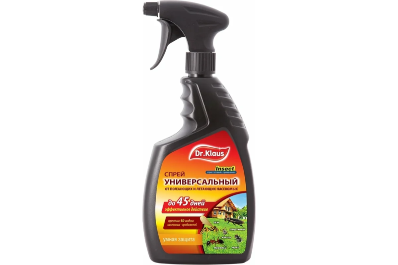 Dr.Klaus Спрей УНИВЕРСАЛЬНЫЙ от летающих и ползающих насекомых, 750 мл