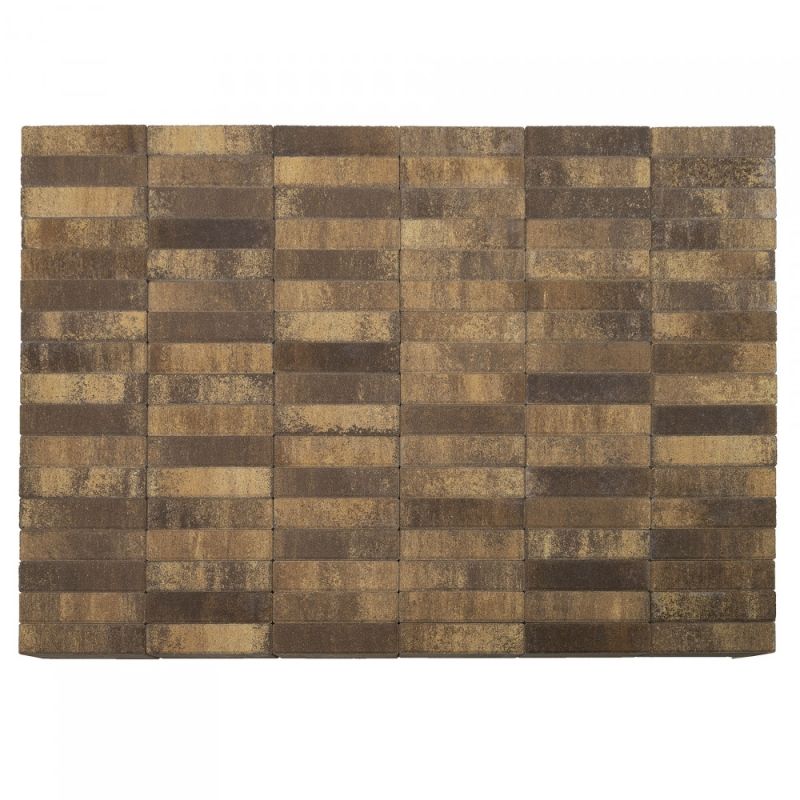 Тротуарная плитка BRAER Паркет Каштан Верхний прокрас 60 мм