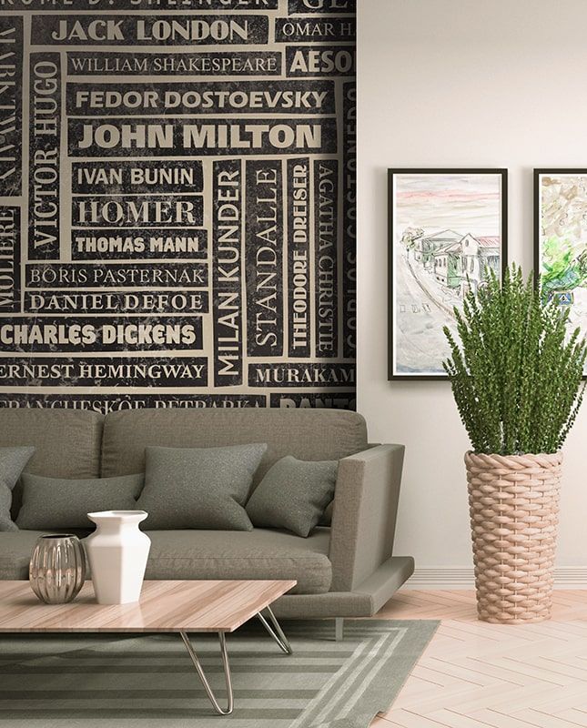 Фреска Графика Текст. Лофт. Современное искусство. ag0305