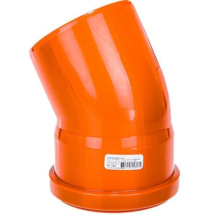 Отвод канализационный наружный Ø110 мм. 30°