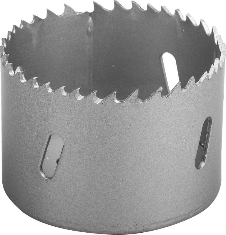 Коронка биметаллическая, быстрорежущая сталь, глубина сверления до 38мм, d-57мм, ЗУБР