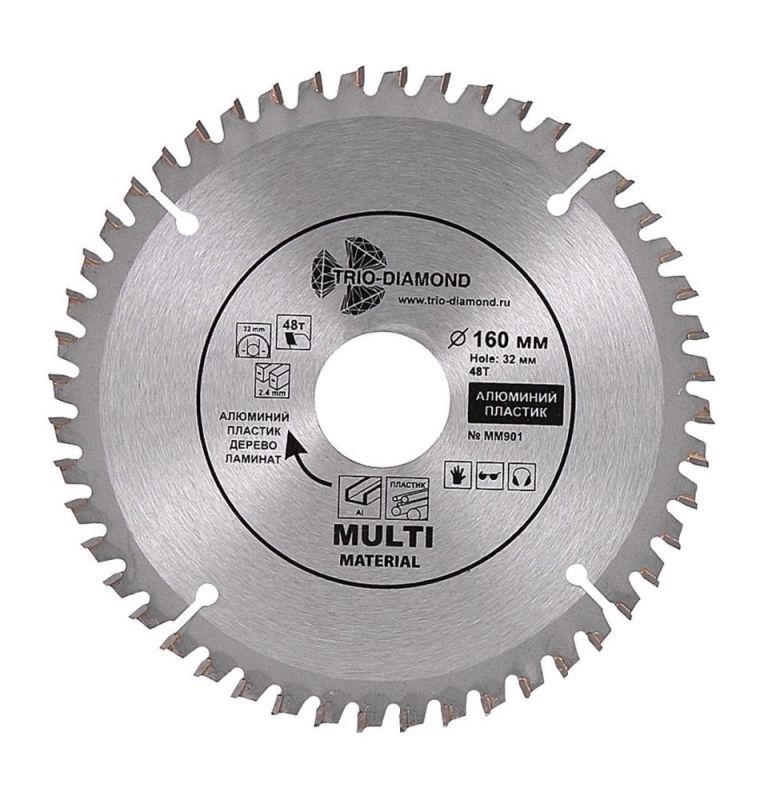 Диск пильный TRIO-DIAMOND серия Multi Material 160*48T*32/30/20 mm