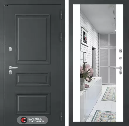 Входная дверь Атлантик с зеркалом Максимум