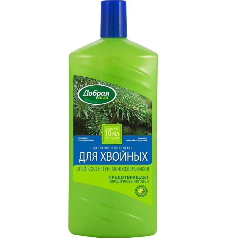 Удобрение Добрая сила для ХВОЙНЫХ, 1 л
