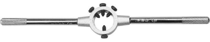 Плашкодержатель, ЗУБР Мастер 28142-38, с центровочными и прижимными винтами, 38х14мм для М12 - М14, L - 315мм