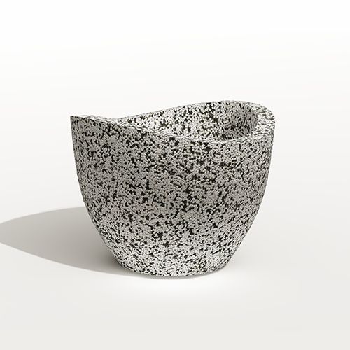 Вазон бетонный уличный Кадо большой  (фактура шахматка)