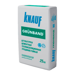 Штукатурка цементная фасадная Кнауф Грюнбанд, 25кг