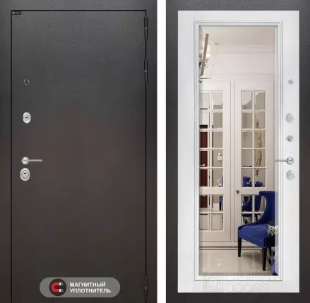 Входная дверь SILVER с Зеркалом Фацет