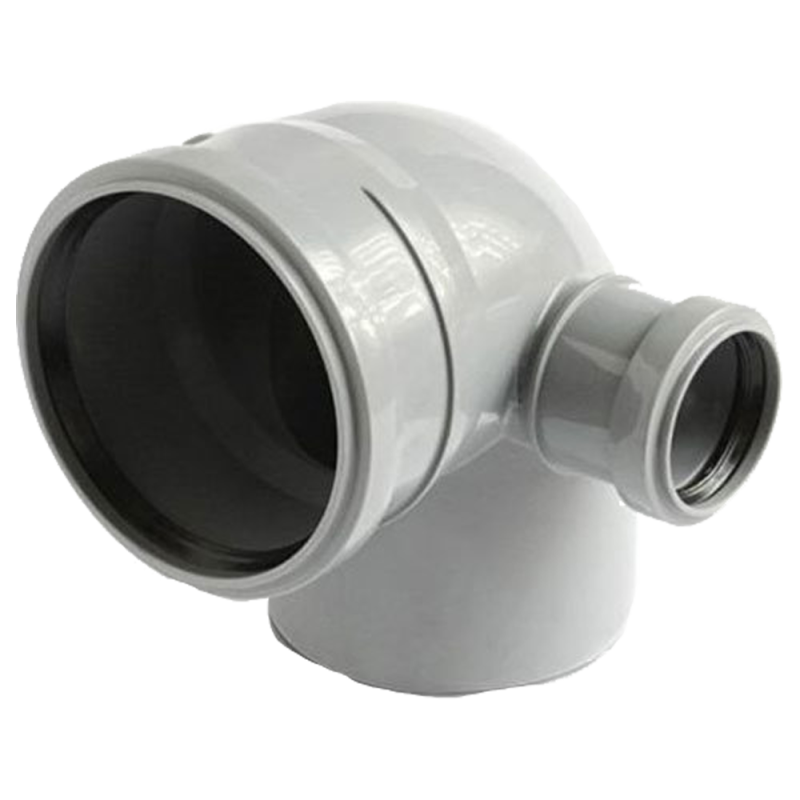 Отвод канализационный Ø 110 х 110 х 50 мм х 90° левый