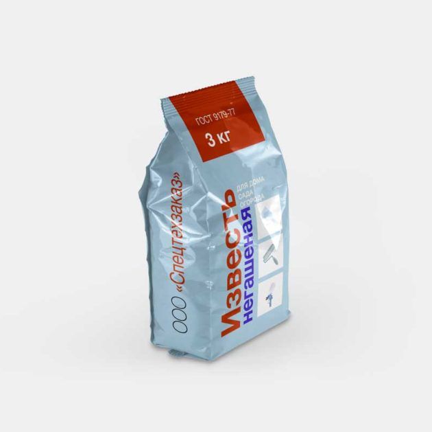 Известь негашеная, 3 кг