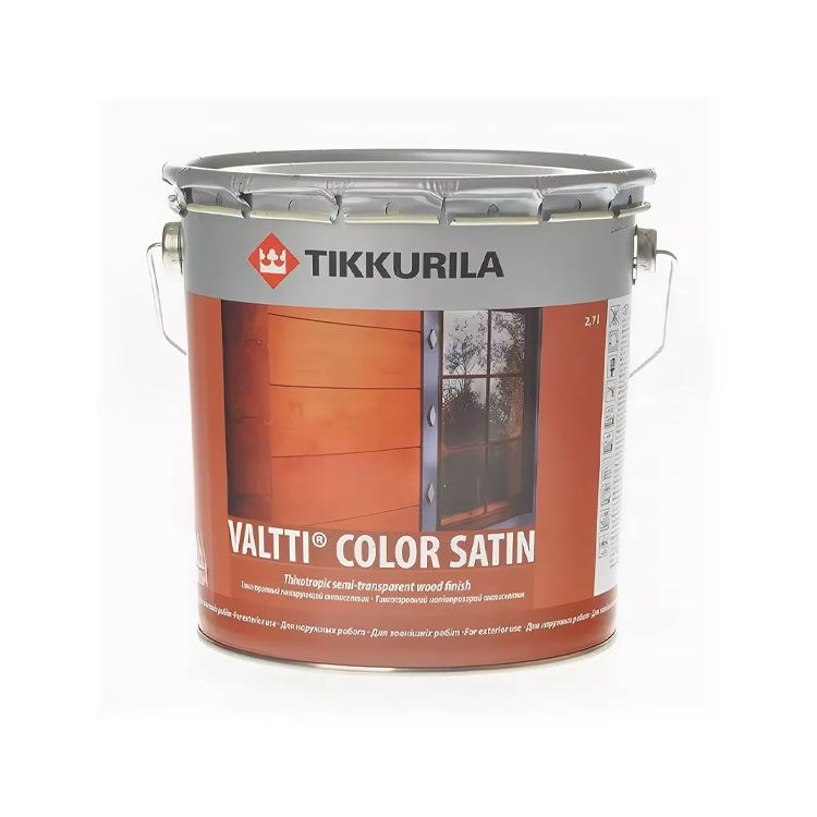 Лессирующий антисептик Tikkurila Valtti Color Satin, 0,9 л