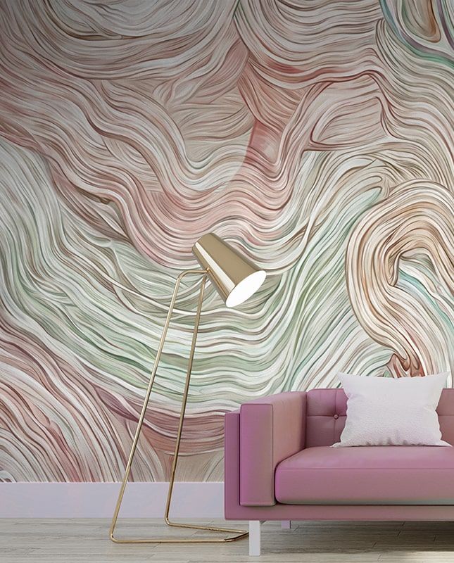 Фреска Графика Абстракция. Волны. Современное искусство. ag0228